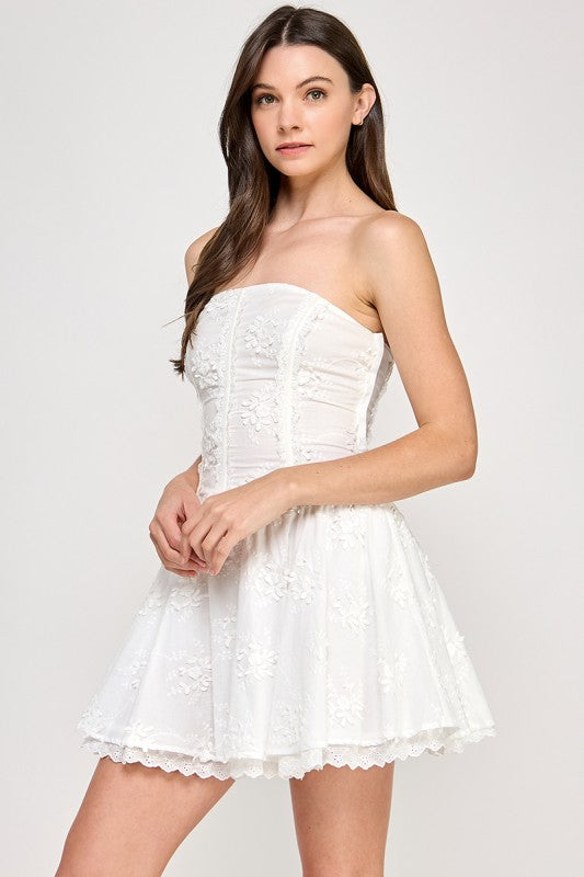 White corset & skirt set