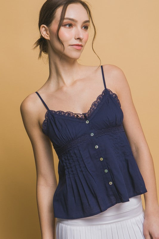 Pleated Tank Top