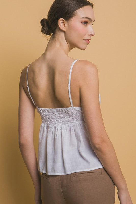 Pleated Tank Top