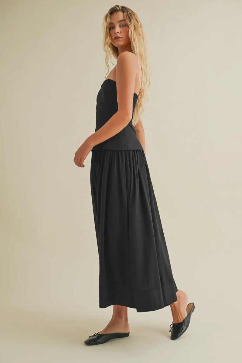 Corset Lined Strapless Dress
