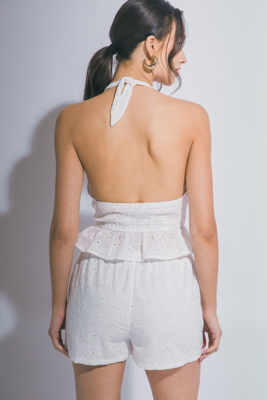 Halter Top & Shorts Set