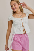 Cap Sleeve Square Neck Open Top
