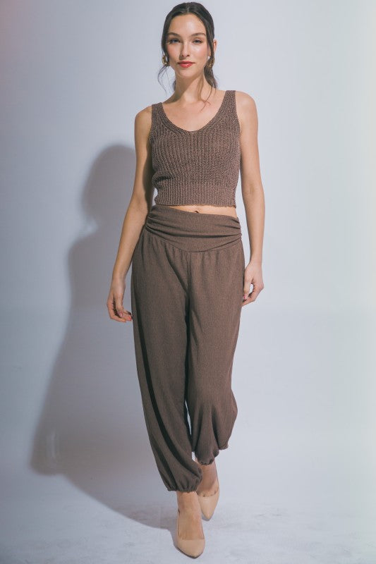 Knitted Twist Back Tank Top