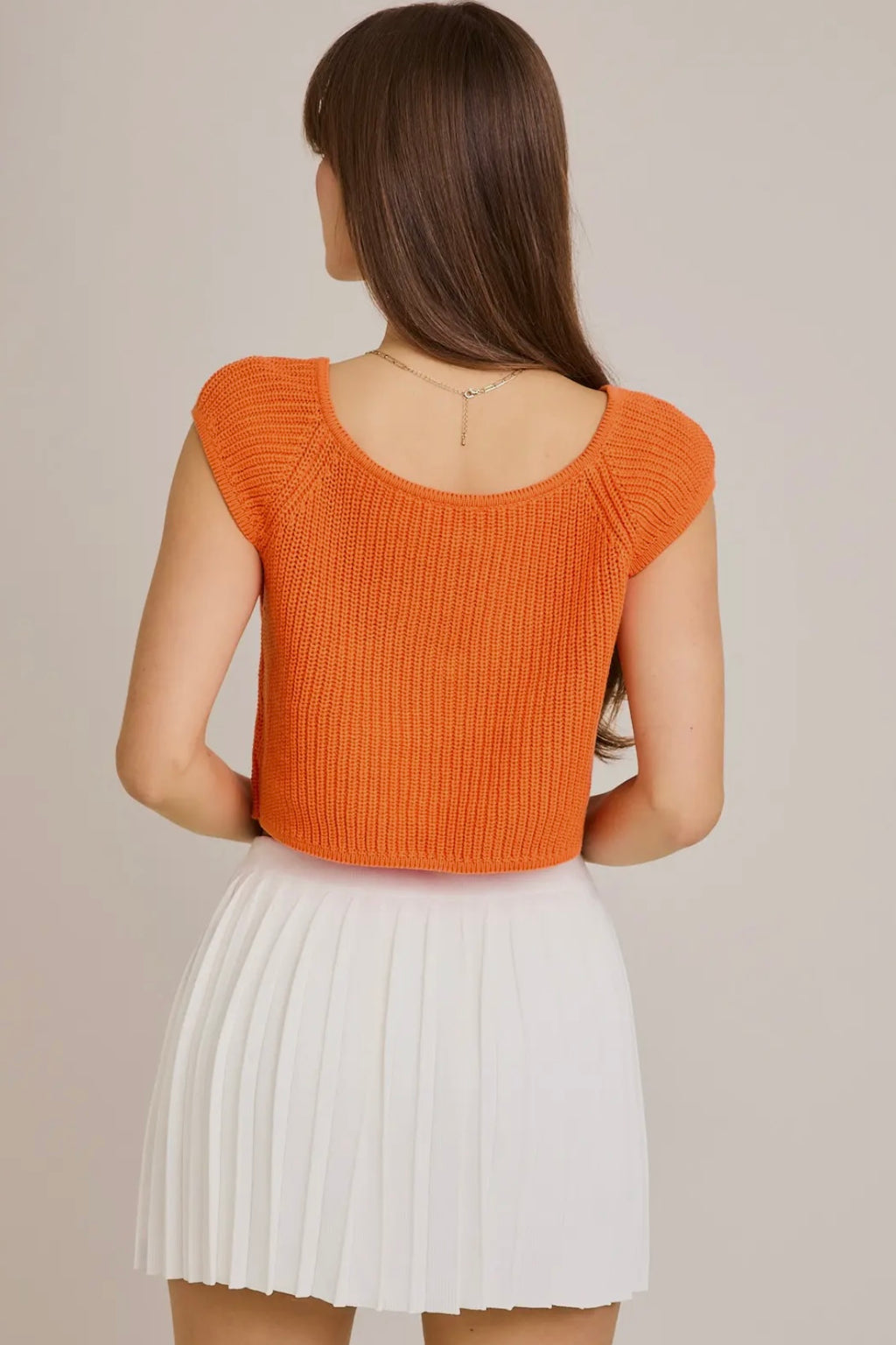 Front Tie Sleeveless Sweater Cardigan