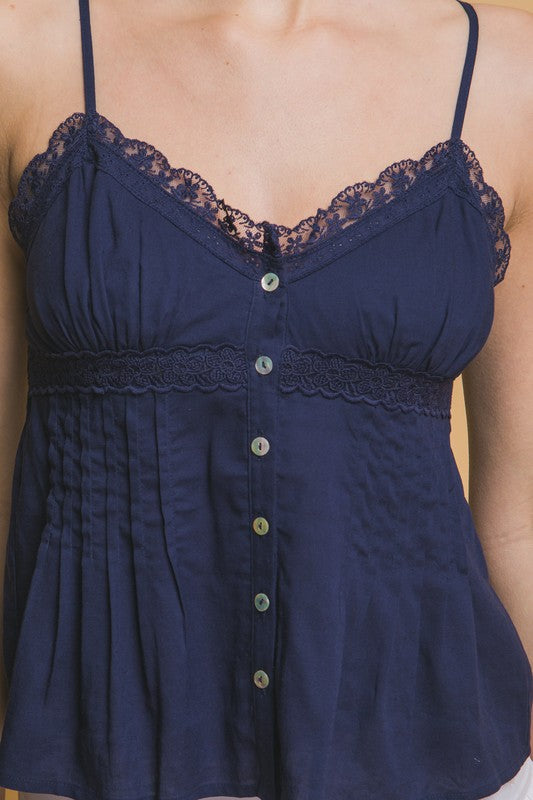 Pleated Tank Top