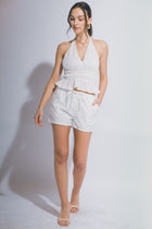 Halter Top & Shorts Set