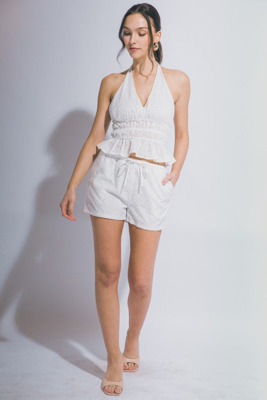 Halter Top & Shorts Set