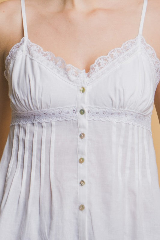 Pleated Tank Top