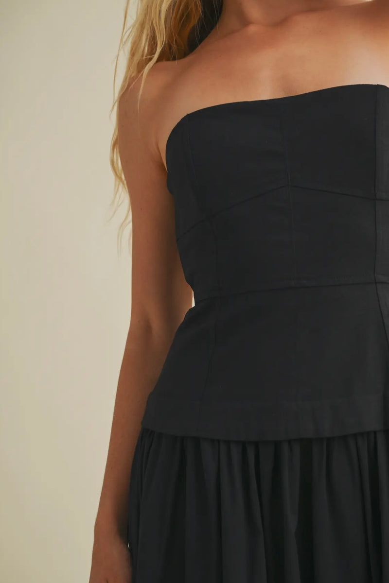 Corset Lined Strapless Dress