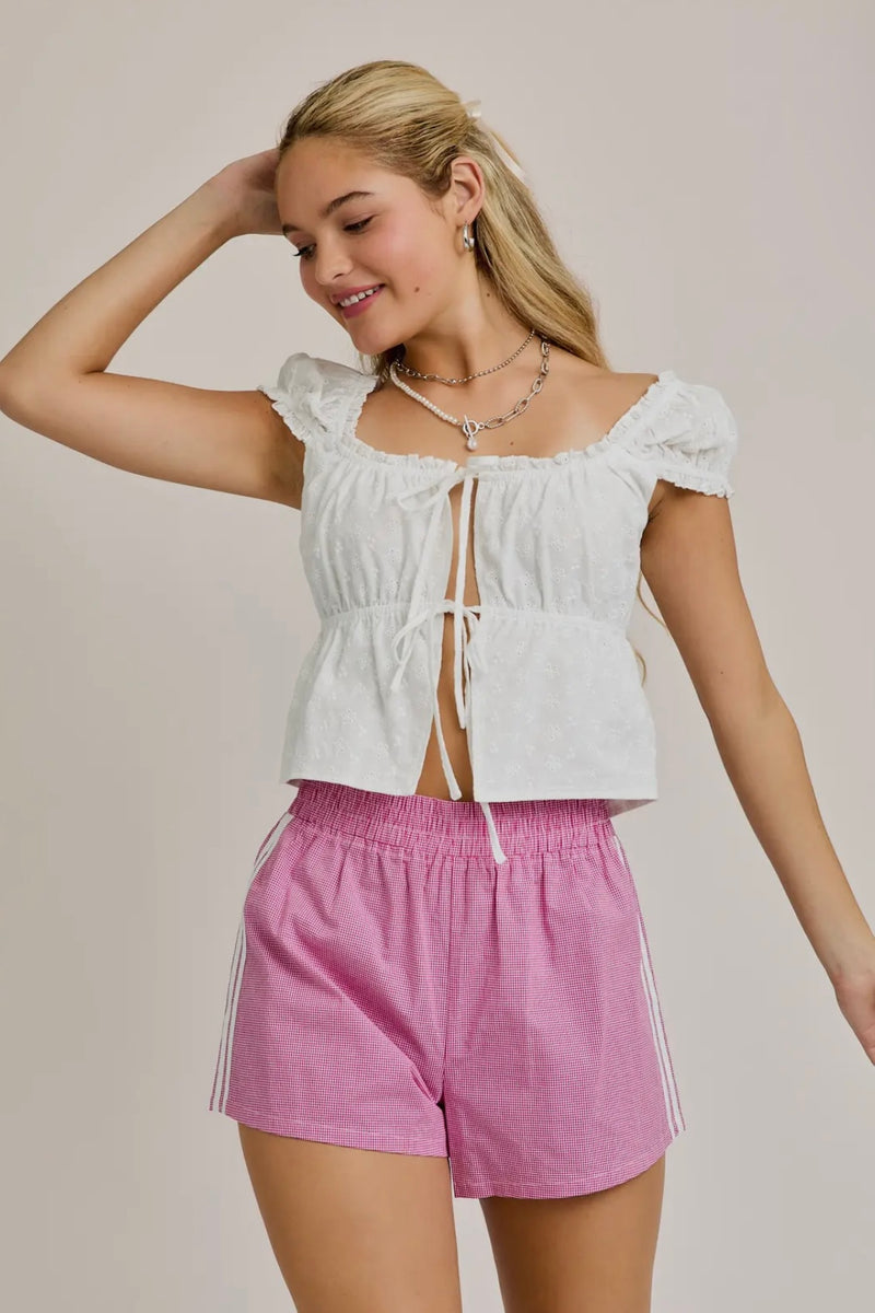 Cap Sleeve Square Neck Open Top