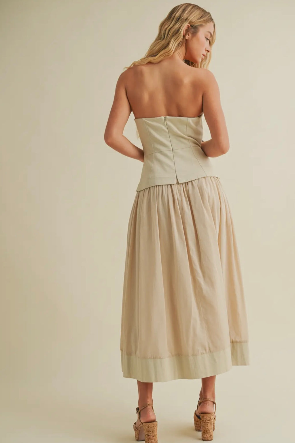 Corset Lined Strapless Dress