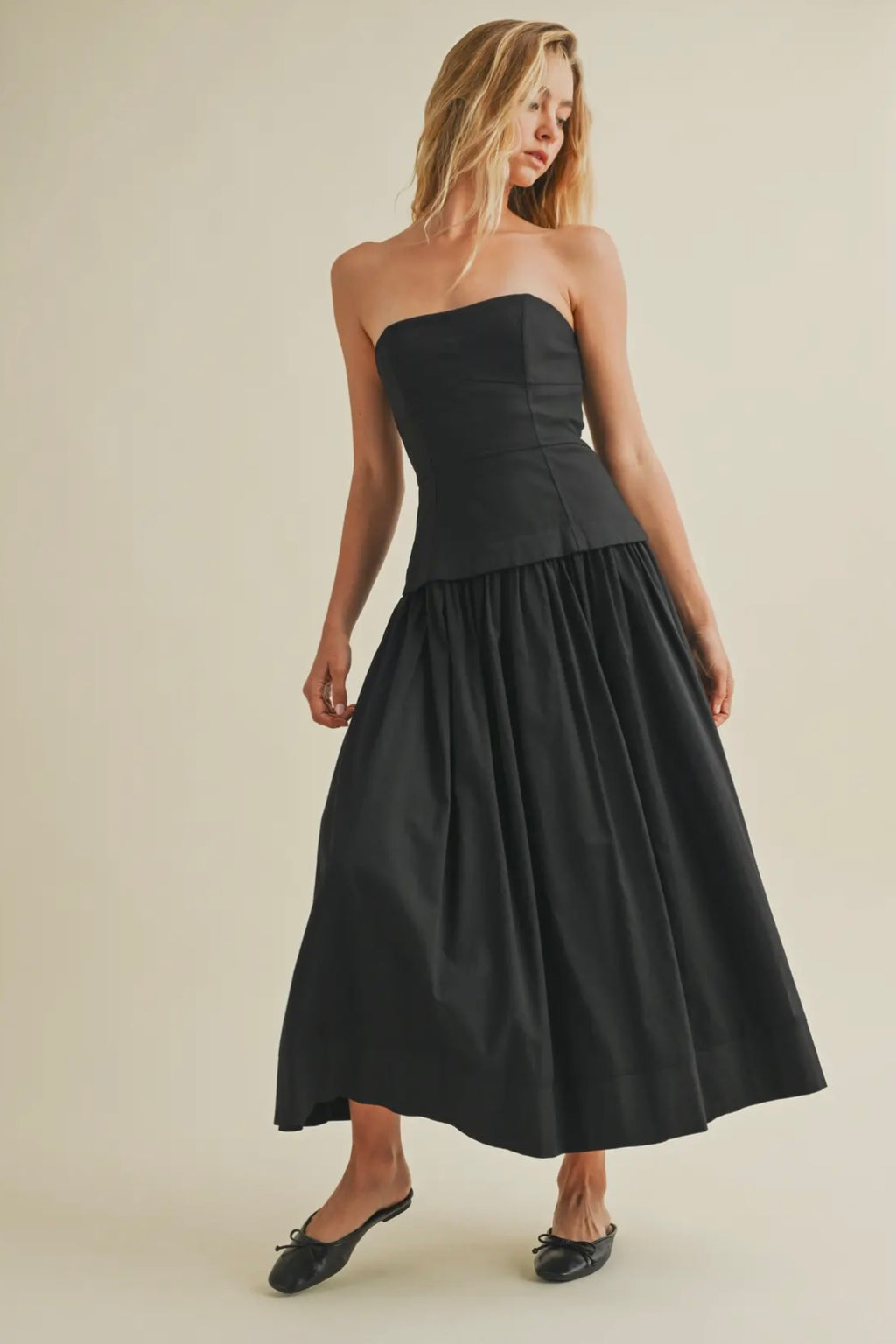 Corset Lined Strapless Dress