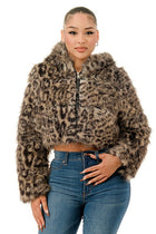 Leopard Zip Up