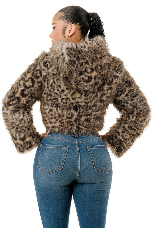Leopard Zip Up