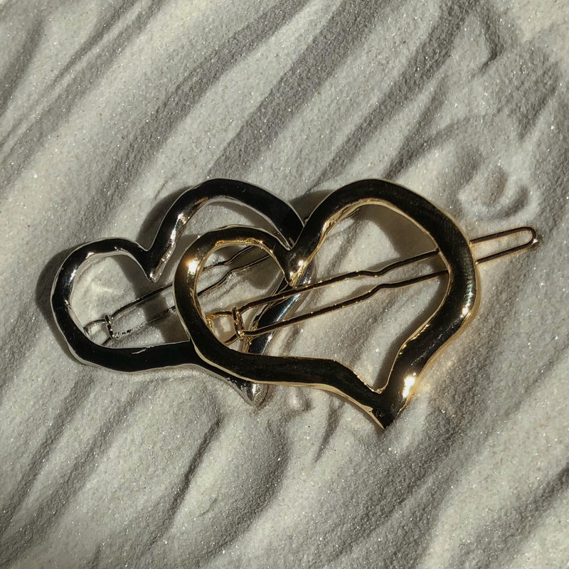 Heart Shaped Hair Clips